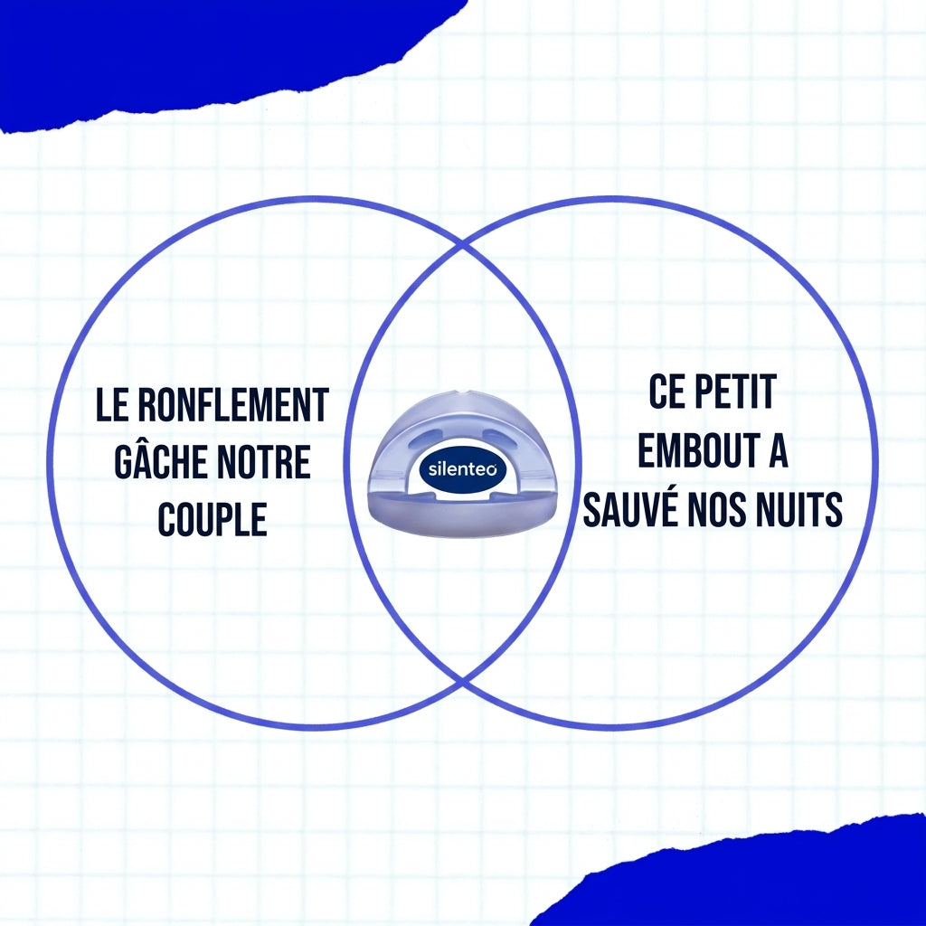 Le ronflement gâche notre couple, ce petit embout a sauvé nos nuits